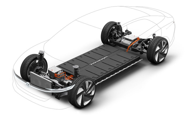Illustration for article titled The Volkswagen I.D. Vizzion Will Get A Bigger Battery Than Anything Tesla Makes